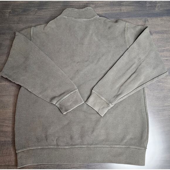 Wolverine Men's 1/4 Zip Long Sleeve Olive Green Pullover Sweatshirt Size Large - Picture 2 of 6